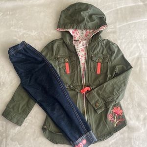 Toddler Girl Little Lass 3pc. Floral Anorak Set